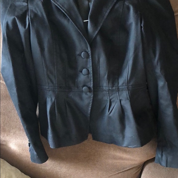 Black H&M blazer jacket with buttons - Picture 2 of 13